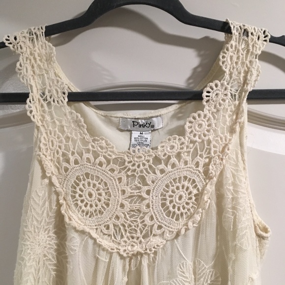 Cream Lace Dress - Picture 3 of 5